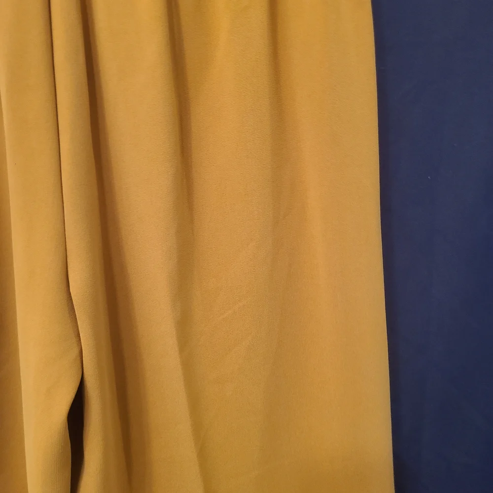 gibson latimer womens wide Leg Mustard Pant Size 12 - Picture 4 of 6